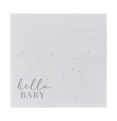 Serviettes en papier Hello Baby (x16)| Hollyparty