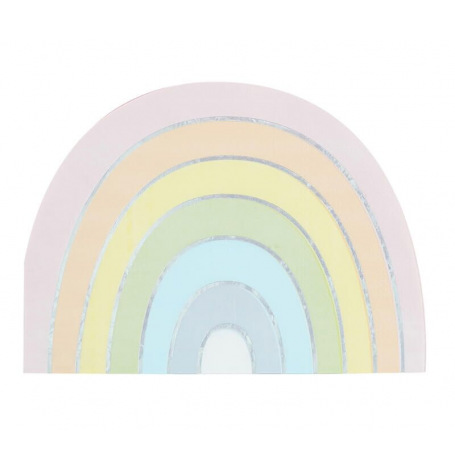 Serviettes en papier Rainbow Iridescent (x10)| Hollyparty
