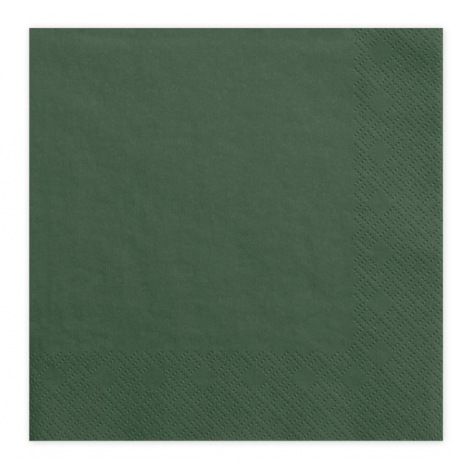 Serviettes en papier Vert Forêt (x20)| Hollyparty