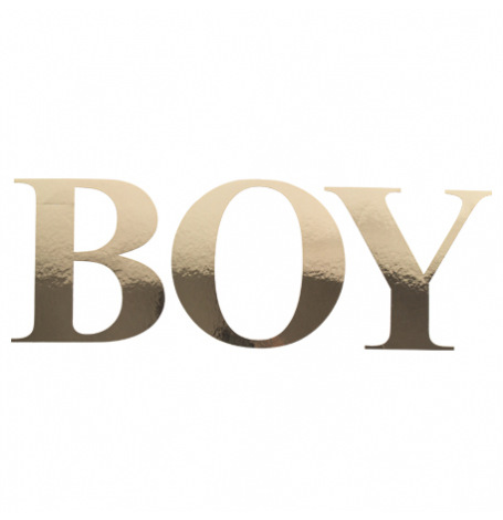 Stickers Lettres BOY Or (x3)| Hollyparty