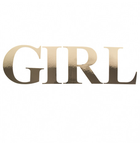 Stickers Lettres GIRL Or (x4)| Hollyparty