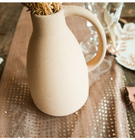 Vase Carafe Antique en grès blush