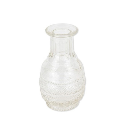 Vase gravure ancienne verre rond  260ML| Hollyparty
