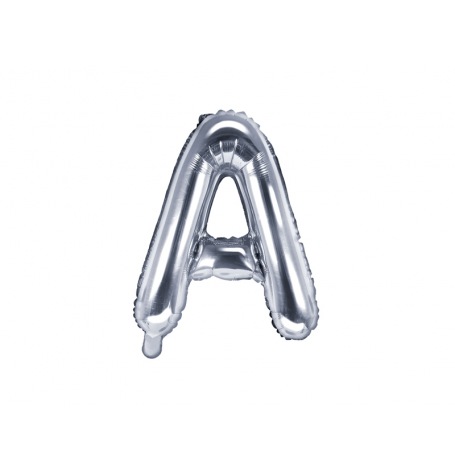 Mini Ballons Mylar Aluminium Lettre Argent Alphabet 