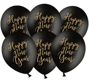 5 Ballons Latex - Nouvel An 