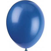 5 Ballons Baudruche Biodégradable Bleu Marine Métallisé