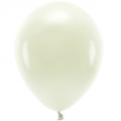 5 Ballons latex biodégradables crème pastel