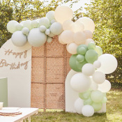 Arche de Ballons Vert Sauge & Nude (x70)