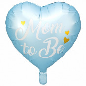Ballon Mylar Mom to Be Bleu 