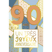 Carte Anniversaire 90 ans - Design