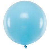 Grand Ballon en latex Bleu Pastel 60 cm