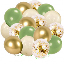 Bouquet de ballons Sauge Green (x17)