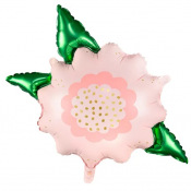 Ballon aluminium Fleur Rose 