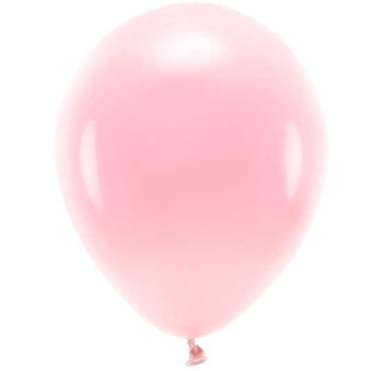 20 Ballons Latex Biodégradables Rose Poudré