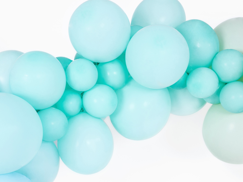 Ballons de baudruche Biodégradable Vert d'Eau