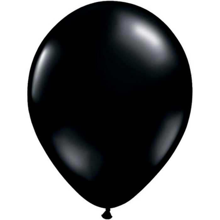 Ballon de baudruche noir en latex biodégradable, lot de 50