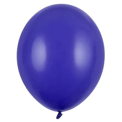 Ballon bleu roi métal latex