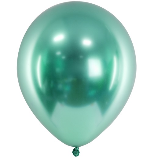 Ballons Vert Chromé - Latex