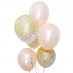 Bouquet Ballons Baudruche Biodgradable Pche & Or