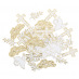 Confettis de table Baptme Blanc & Or (x100)
