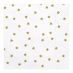 Serviettes en papier Etoile Blanc & Or (x20)