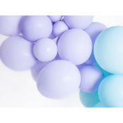 50 ballons latex biodgradables Lilas Pastel