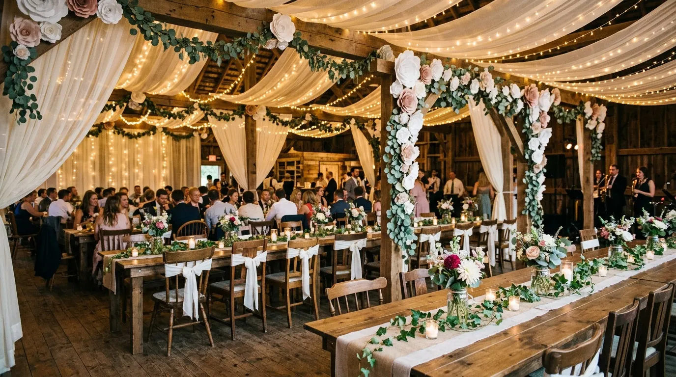 Décoration salle mariage pas cher : idées économiques