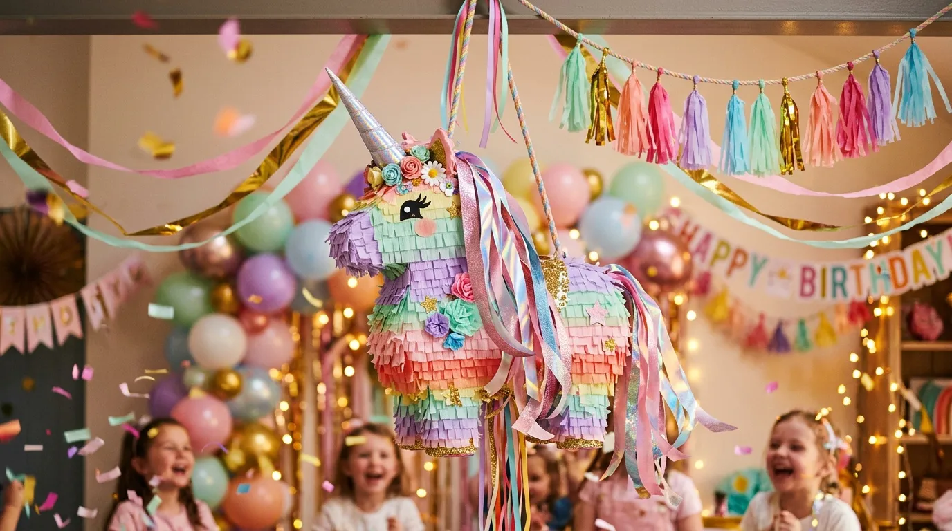 Piñata licorne : idées et modèles pour l'anniversaire