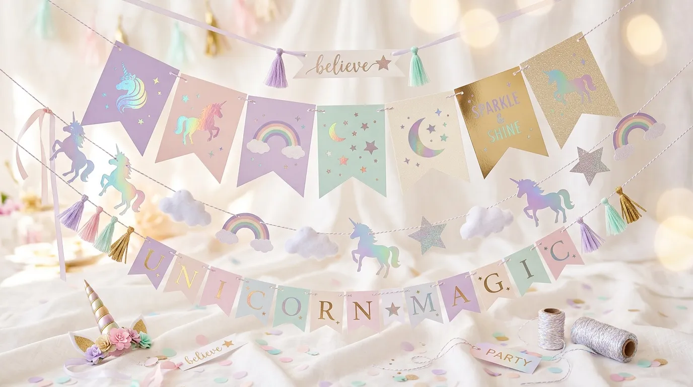 Pack guirlande licorne : art et décoration