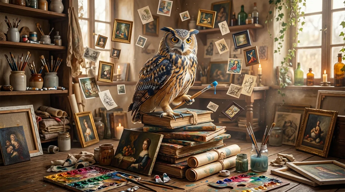 Art emporte chouette : 25 idées d'œuvres