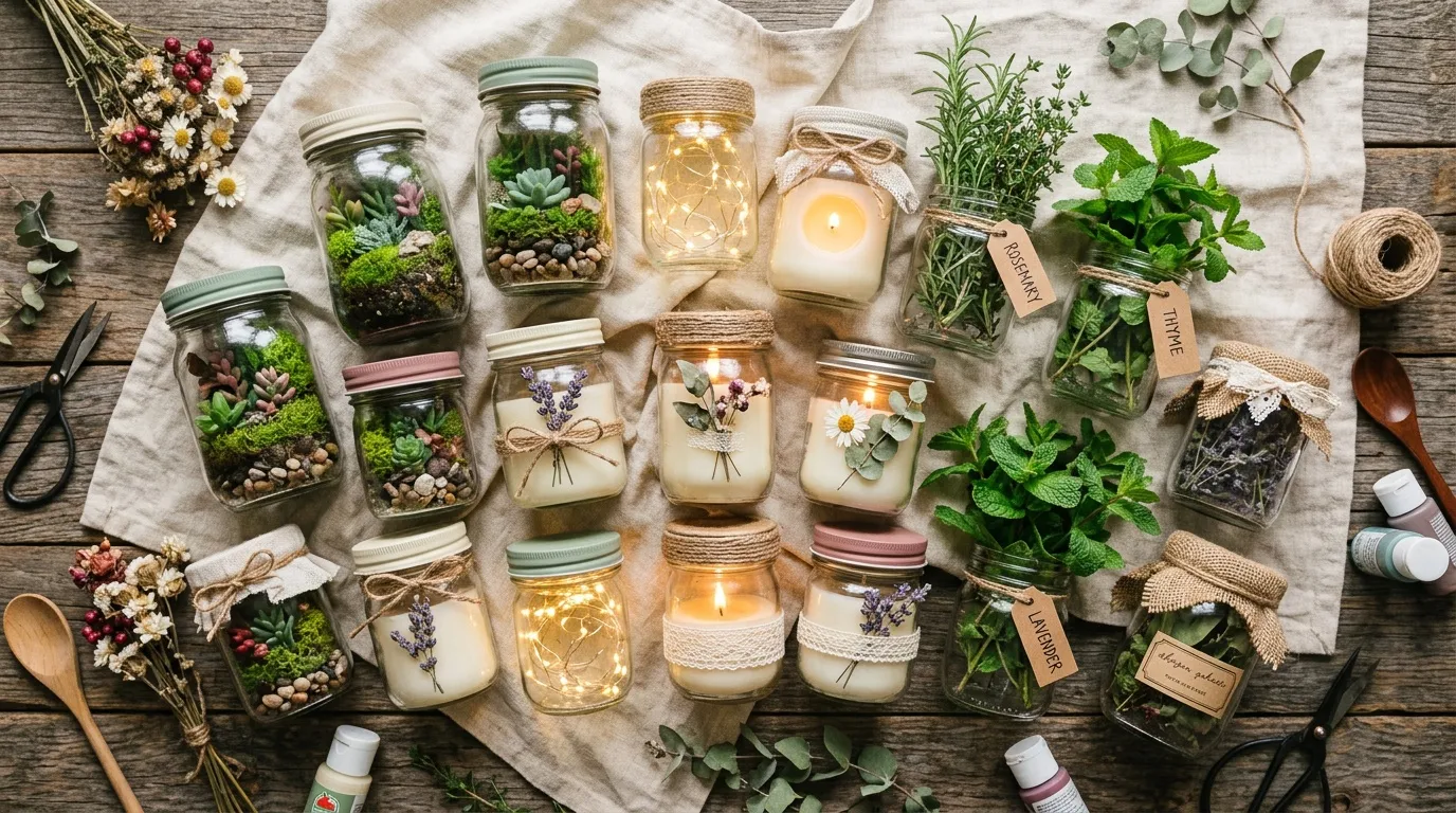 Mini Mason jars DIY : 40+ idées de créations