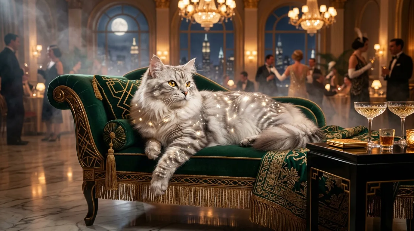 Gatsby le magnifique : le chat aux pelage étoilé