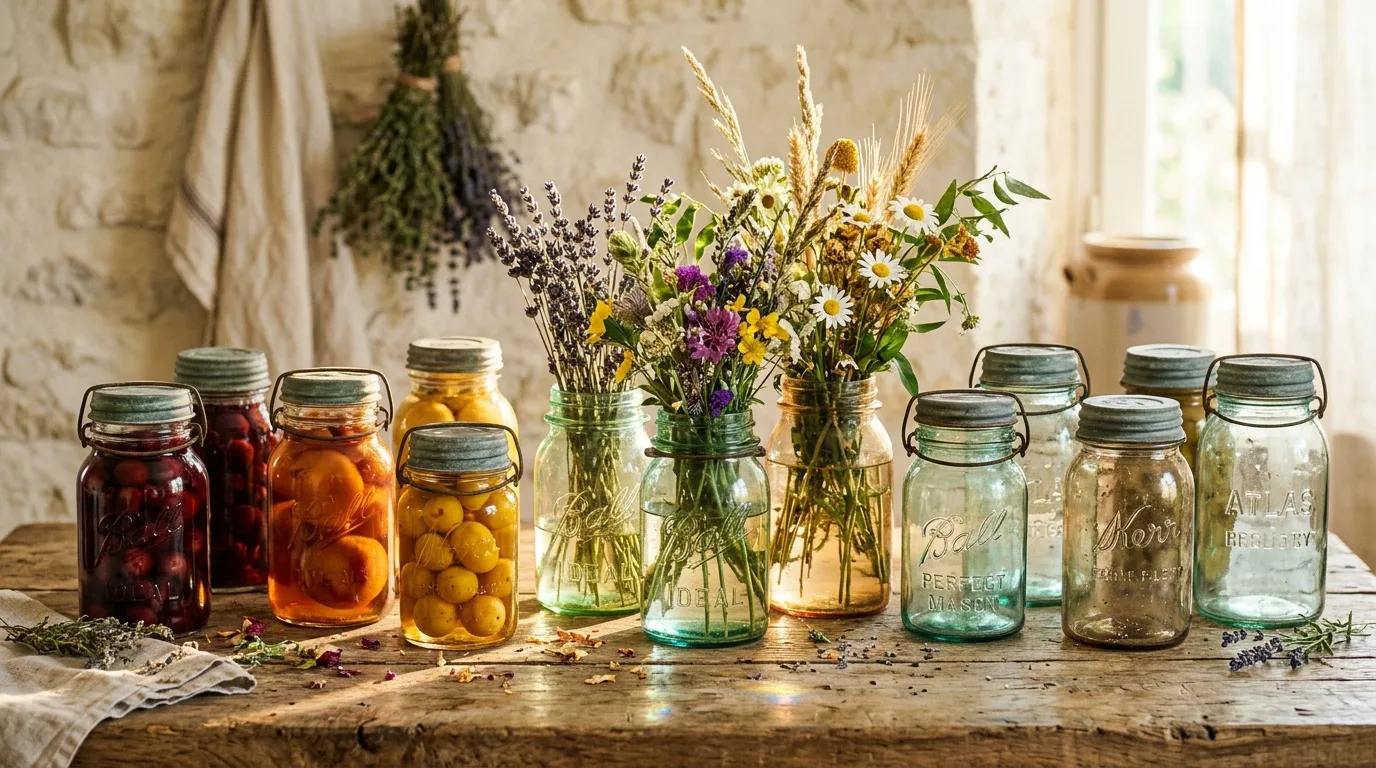 Pot verre vintage mason jar : images et idées