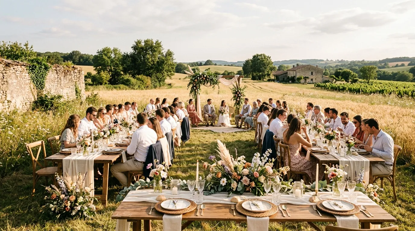 Mariage champêtre : 40 idées de décoration