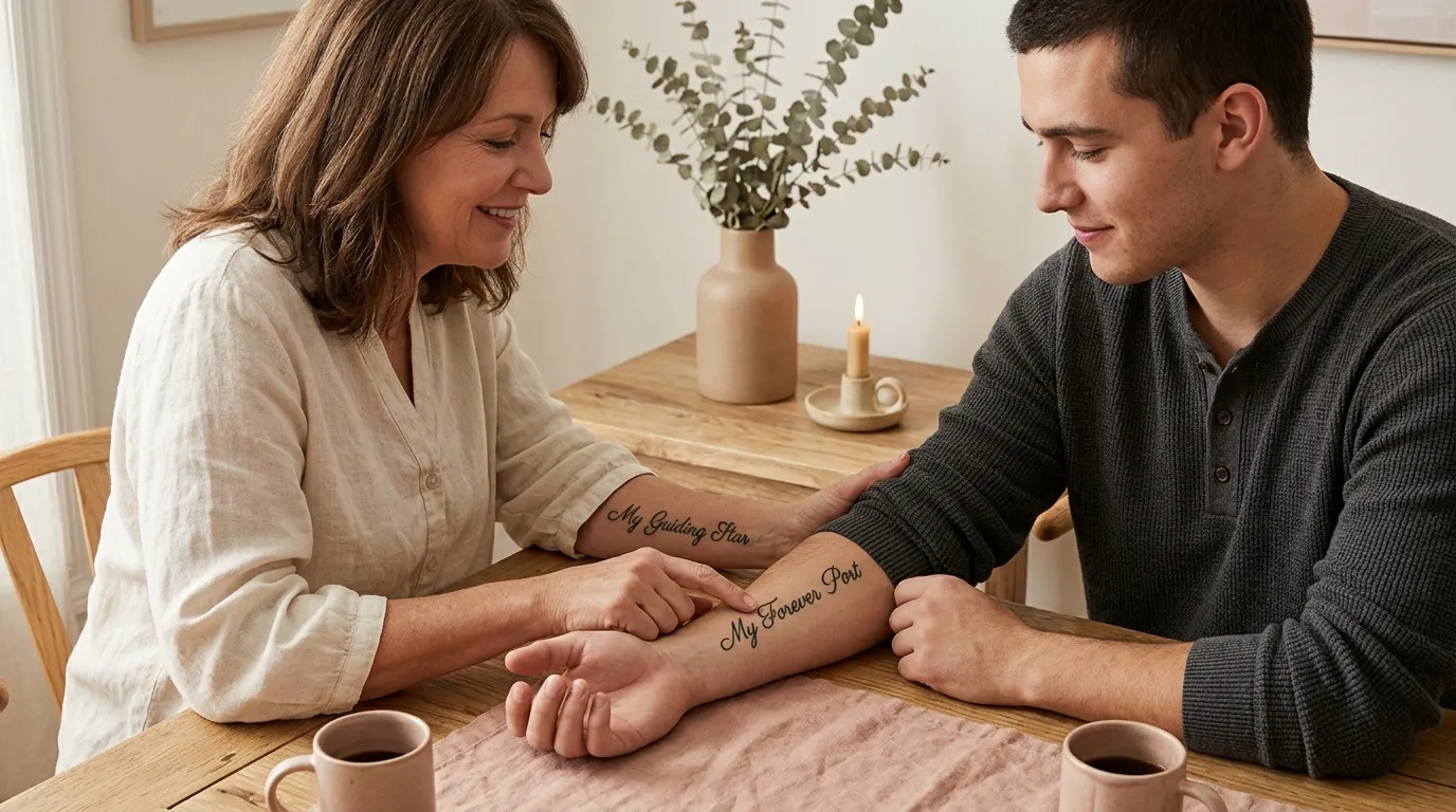 Phrase tatouage mère fils : 30 idées et modèles