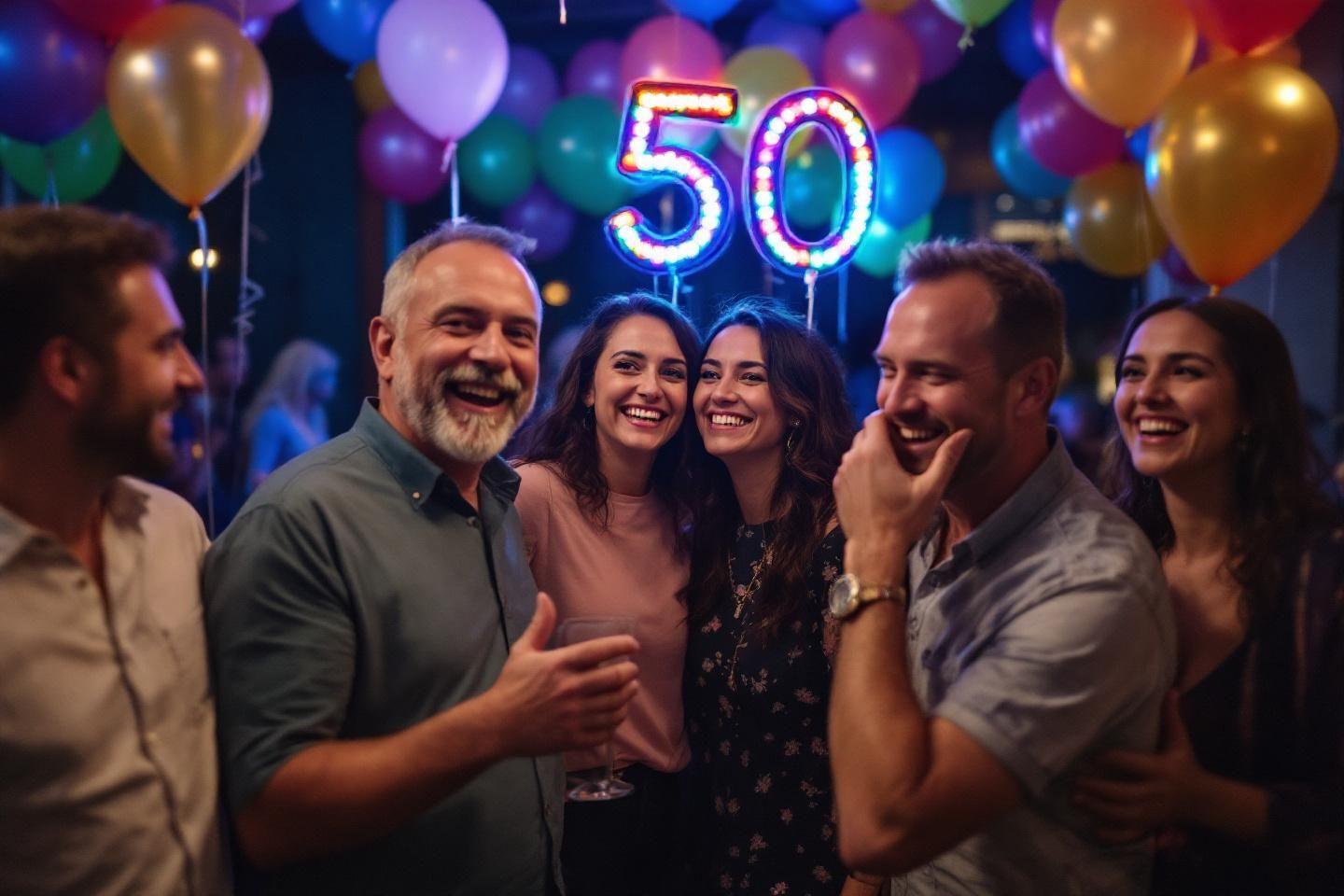 Anniversaire 50 ans : idées pour une fête inoubliable, cadeaux et décoration