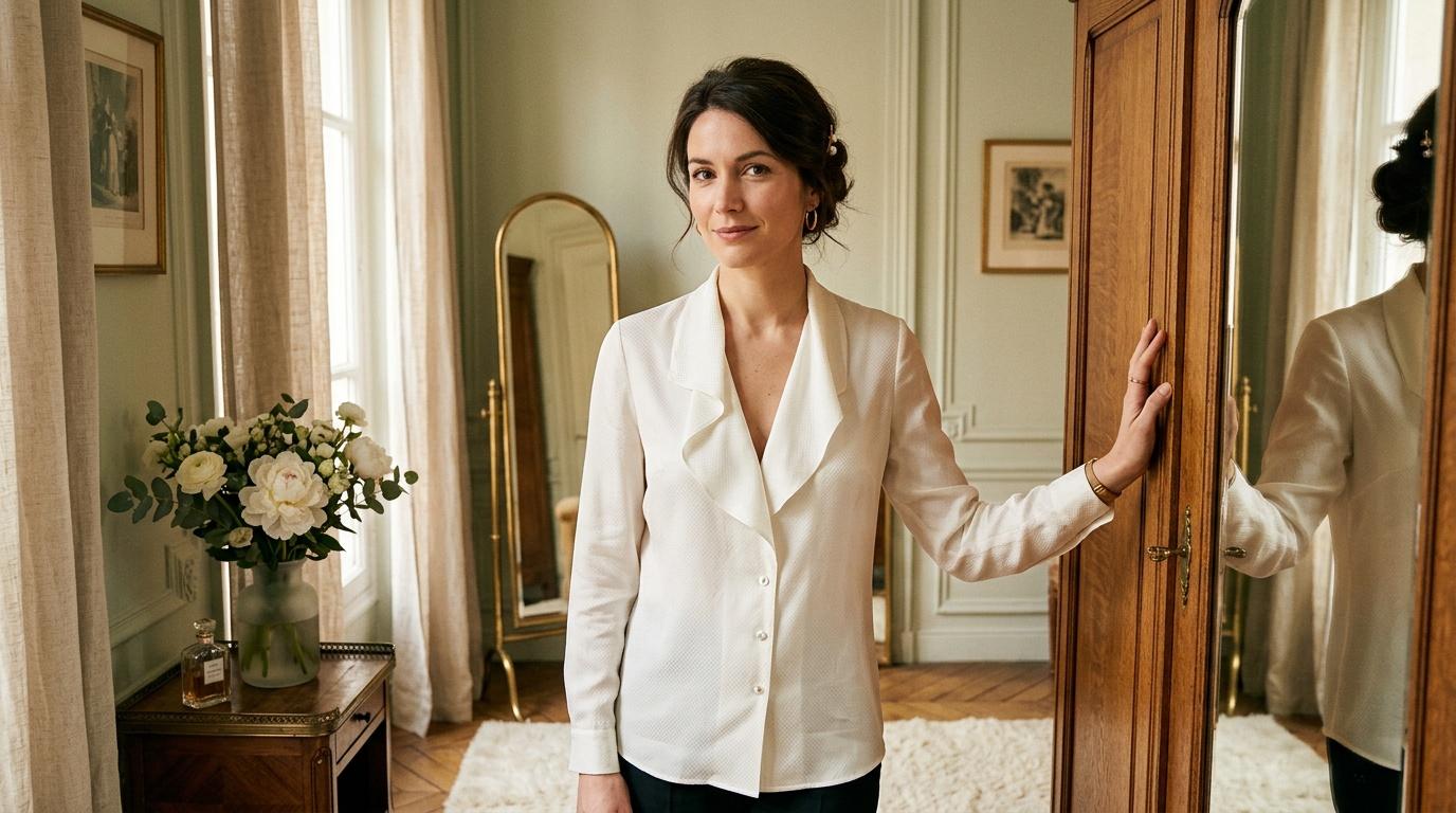 Chemises et chemisiers blancs femme chic
