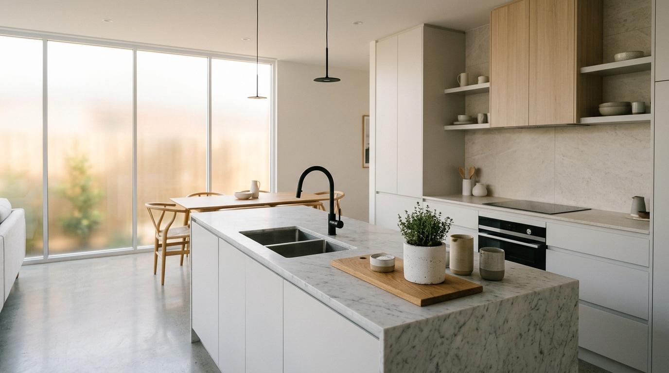 Idées déco cuisine minimaliste : les indispensables pour un intérieur moderne