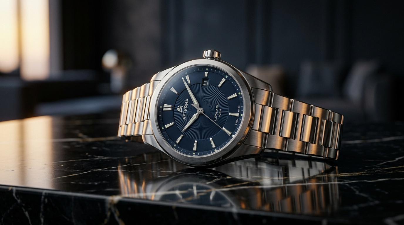 Montres homme acier inoxydable avec bracelet élégant