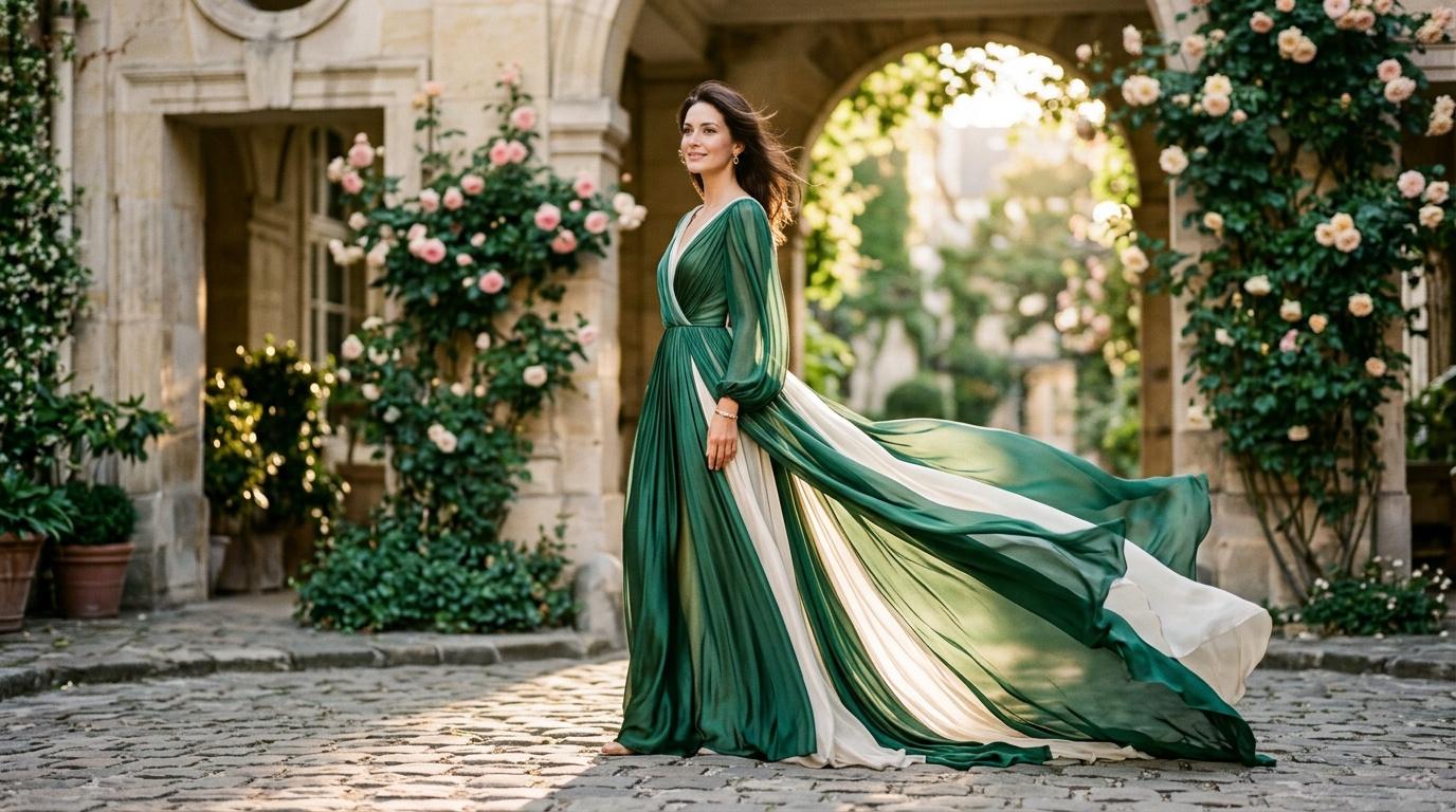 Robes longues fluides élégantes pour femme