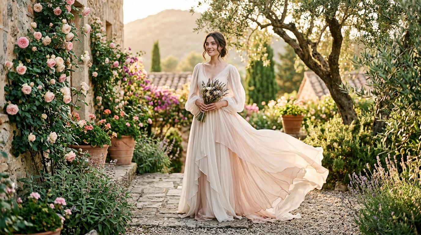 Robes longues fluides pour femme : robe longue été élégante