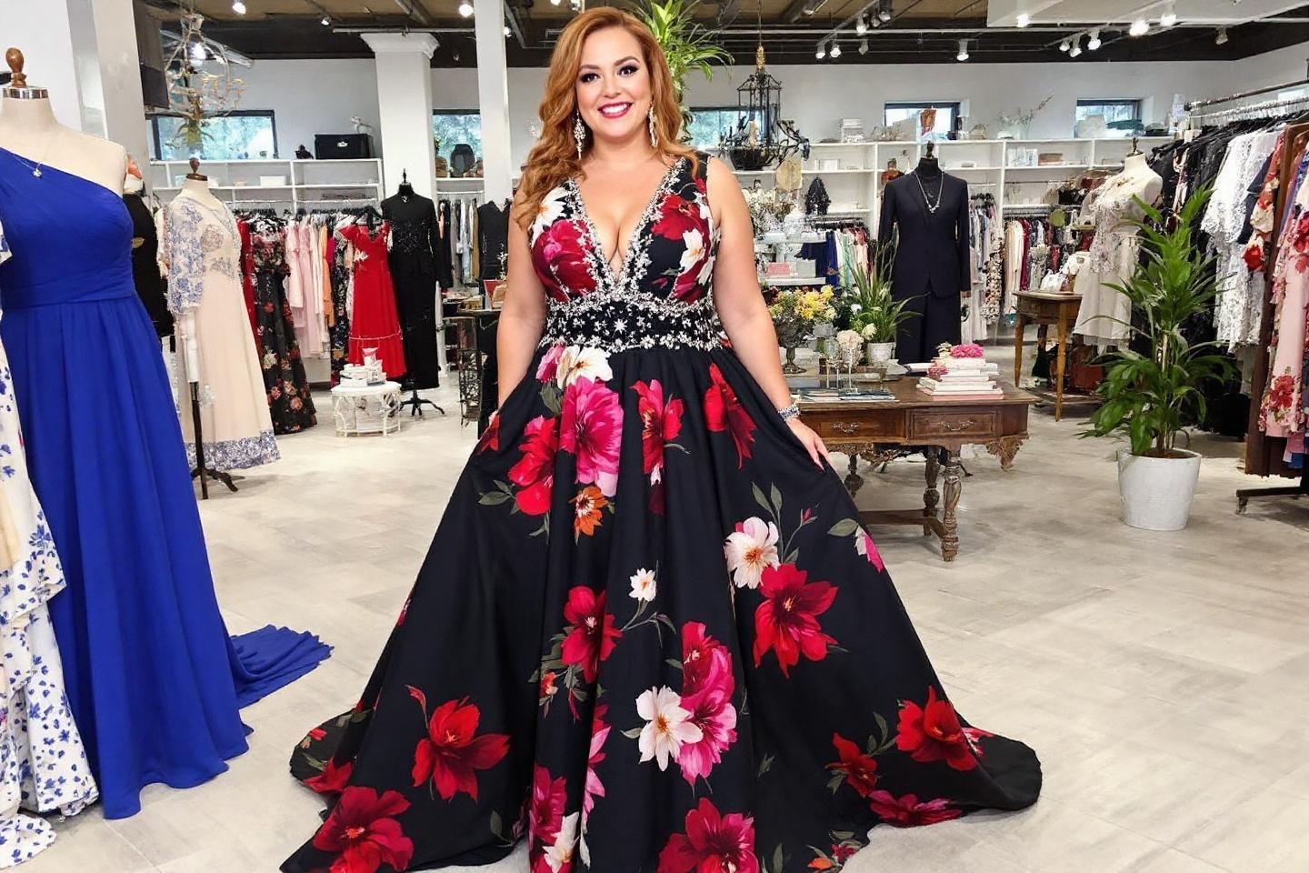 Robes de soirée grande taille femme en ligne