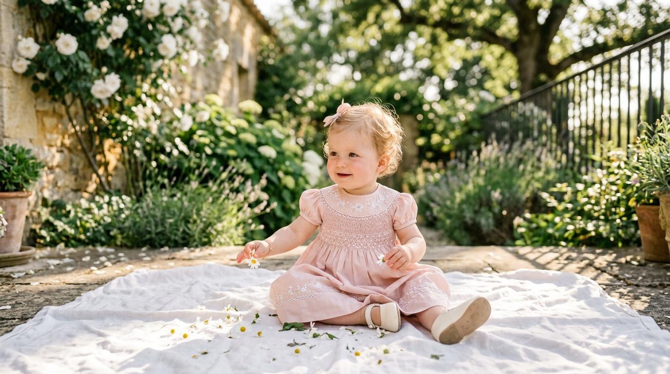 Vêtements bébé chic : tenues été élégantes pour fille pas cher