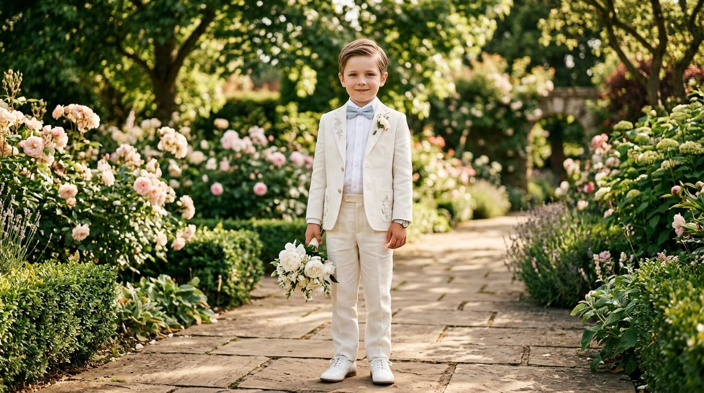 Vêtements et tenues de cérémonie garçon : style chic et élégant pour l'été