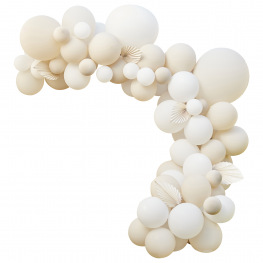 Arche de Ballons Nude & Blanc (x70)
