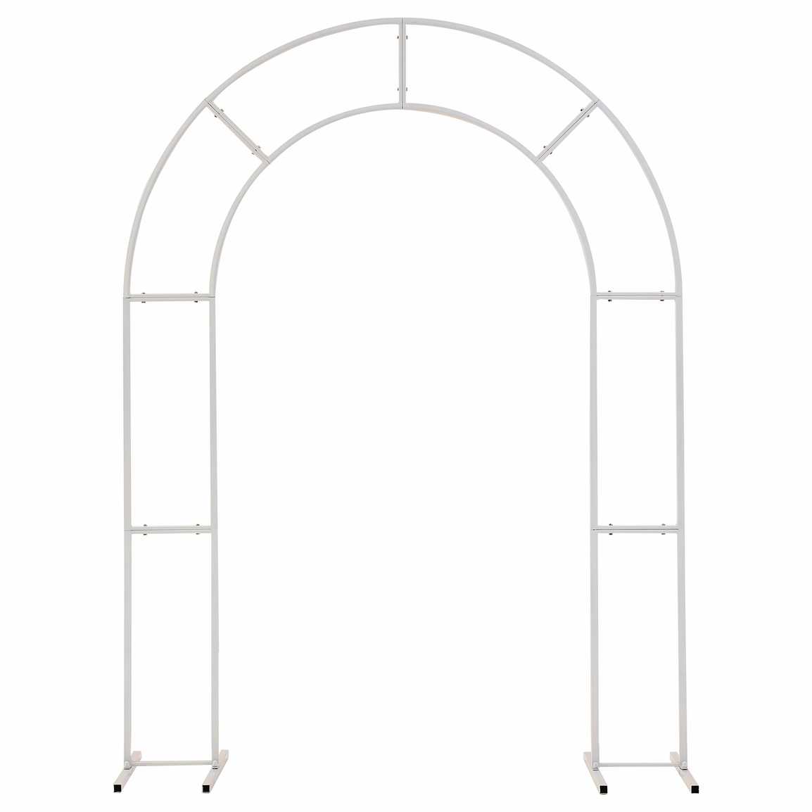 Arche Décorative en Métal Blanc