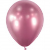 5 Ballons de baudruche Prune Mtallis