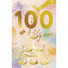 Carte Anniversaire 100 ans - Champagne