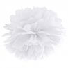 Pompons Fleur de Papier en soie  suspendre Blanc