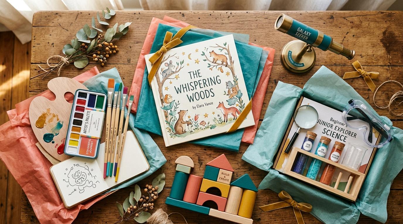 Assortiment de jeux et livres éducatifs pour enfants sur bois